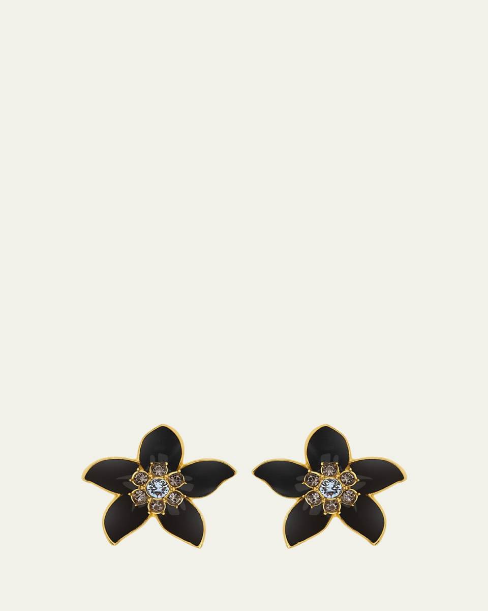 Jasmin Enamel Stud Earrings